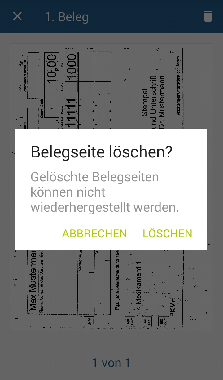 Beihilfe App Schritt 45