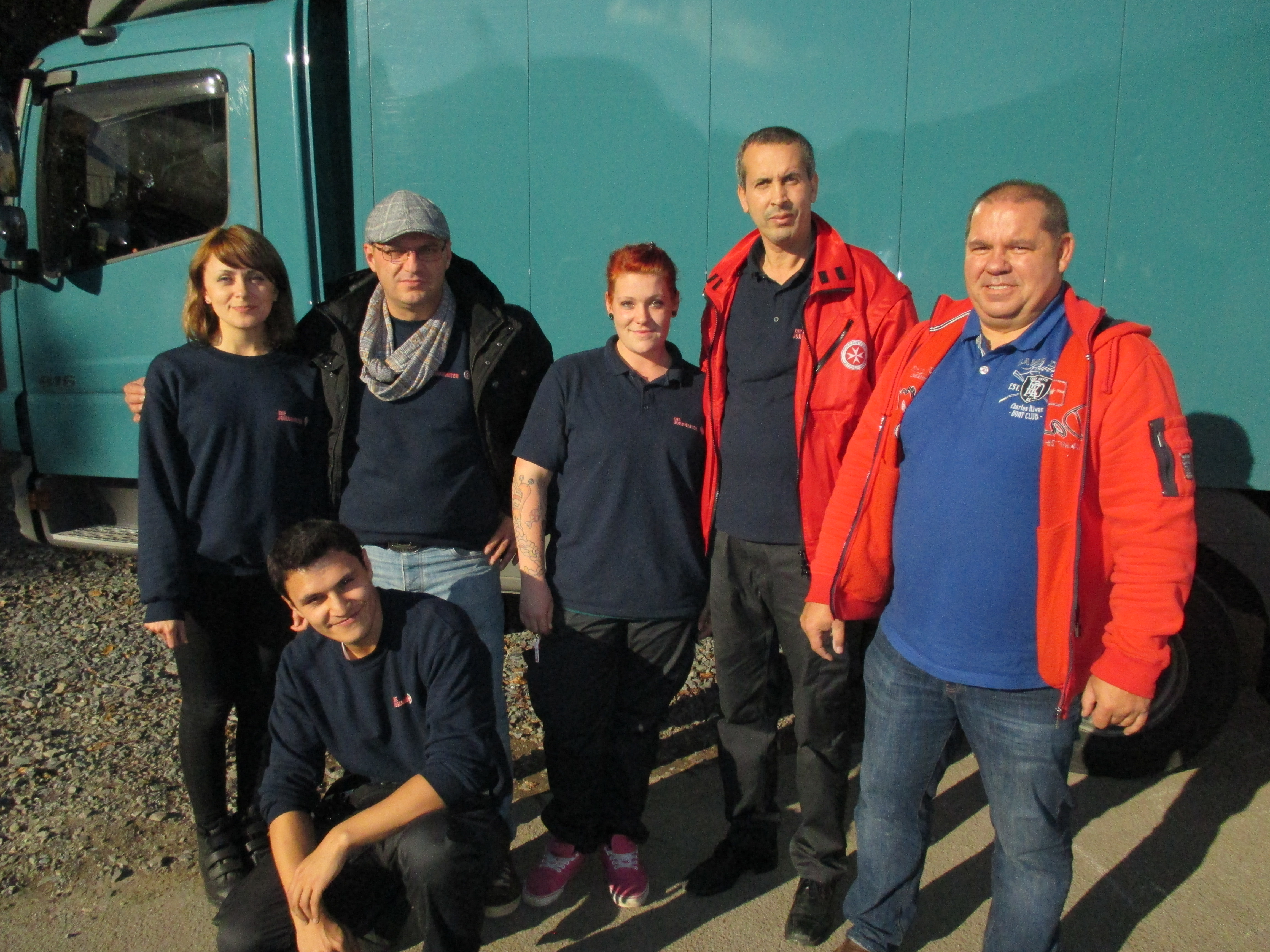 Gruppenfoto von den Fahrdiensthelfern