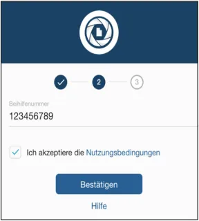 Beihilfe App-Schritt 1