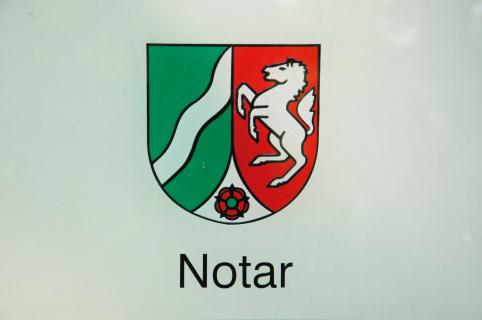 Notar und Wappen von NRW