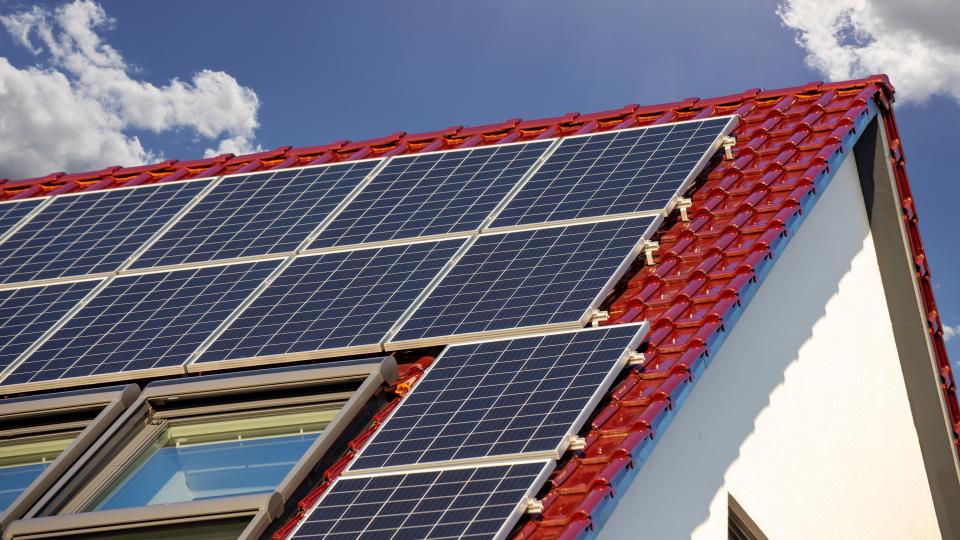 Photovoltaikanlage auf einem Einfamilienhaus