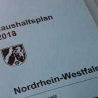 Haushaltsplan 2018 NRW 
